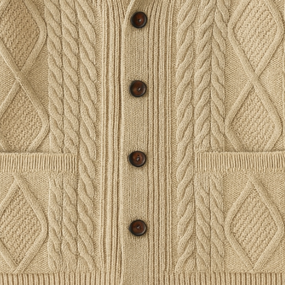 Herren Cardigan Mit Klassischem Design