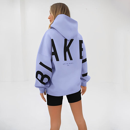 Damen Warmer Hoodie mit Trendigem Grafikdruck