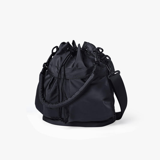 Nylon Kordelzug-Beuteltasche mit abnehmbarem Griff und Schultergurt