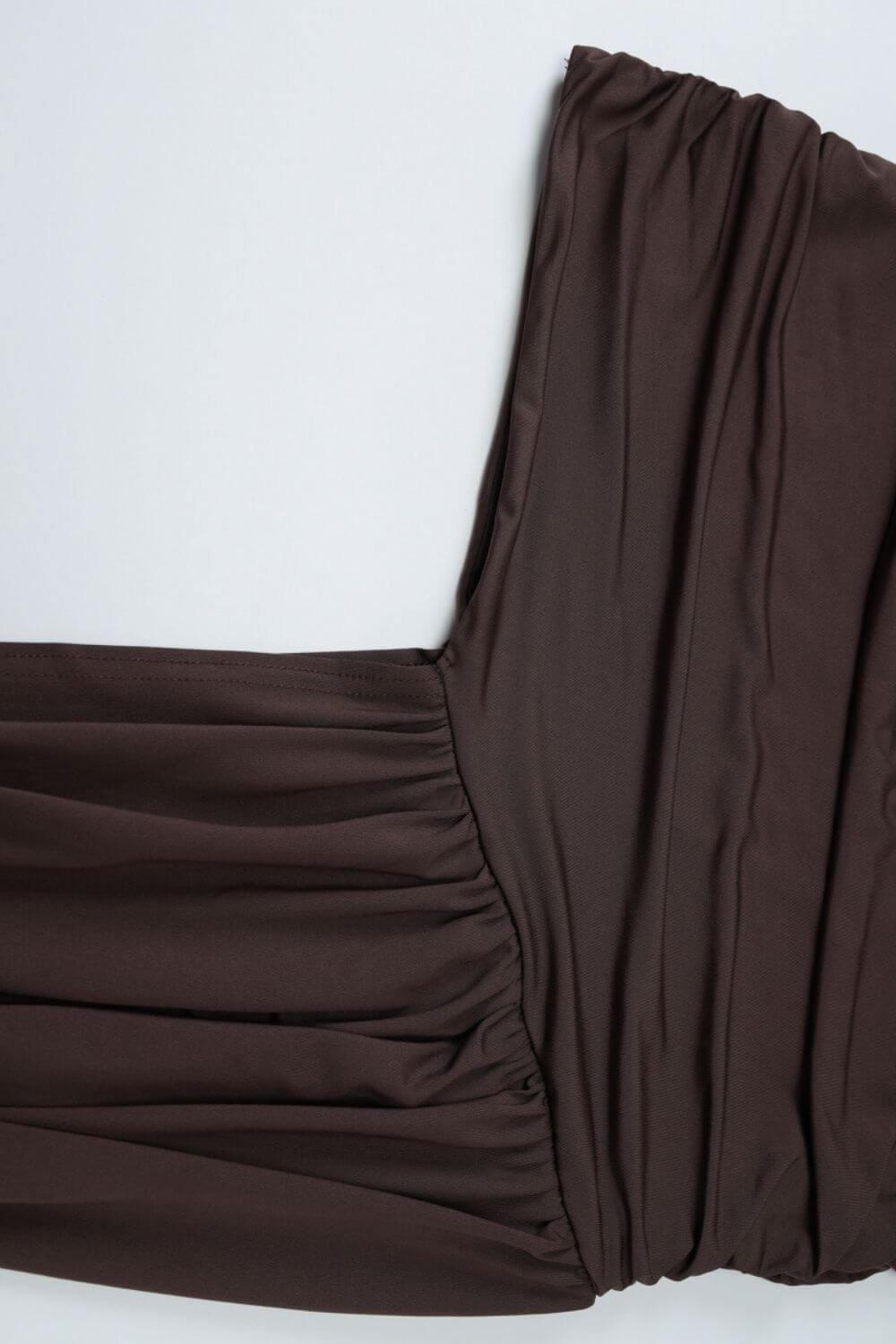 Polyester-Spandex Ein-Schulter Kurzes Kleid