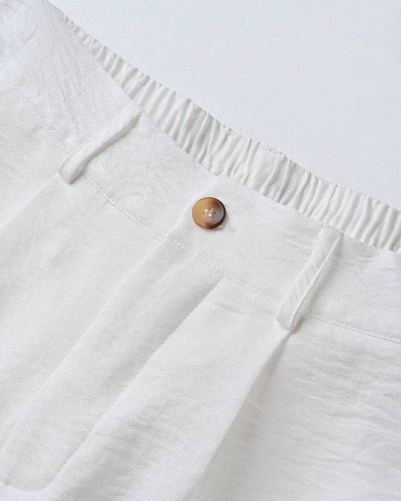 Herren Leinenshorts Casual für Sommer und Freizeit, Gesamtansicht