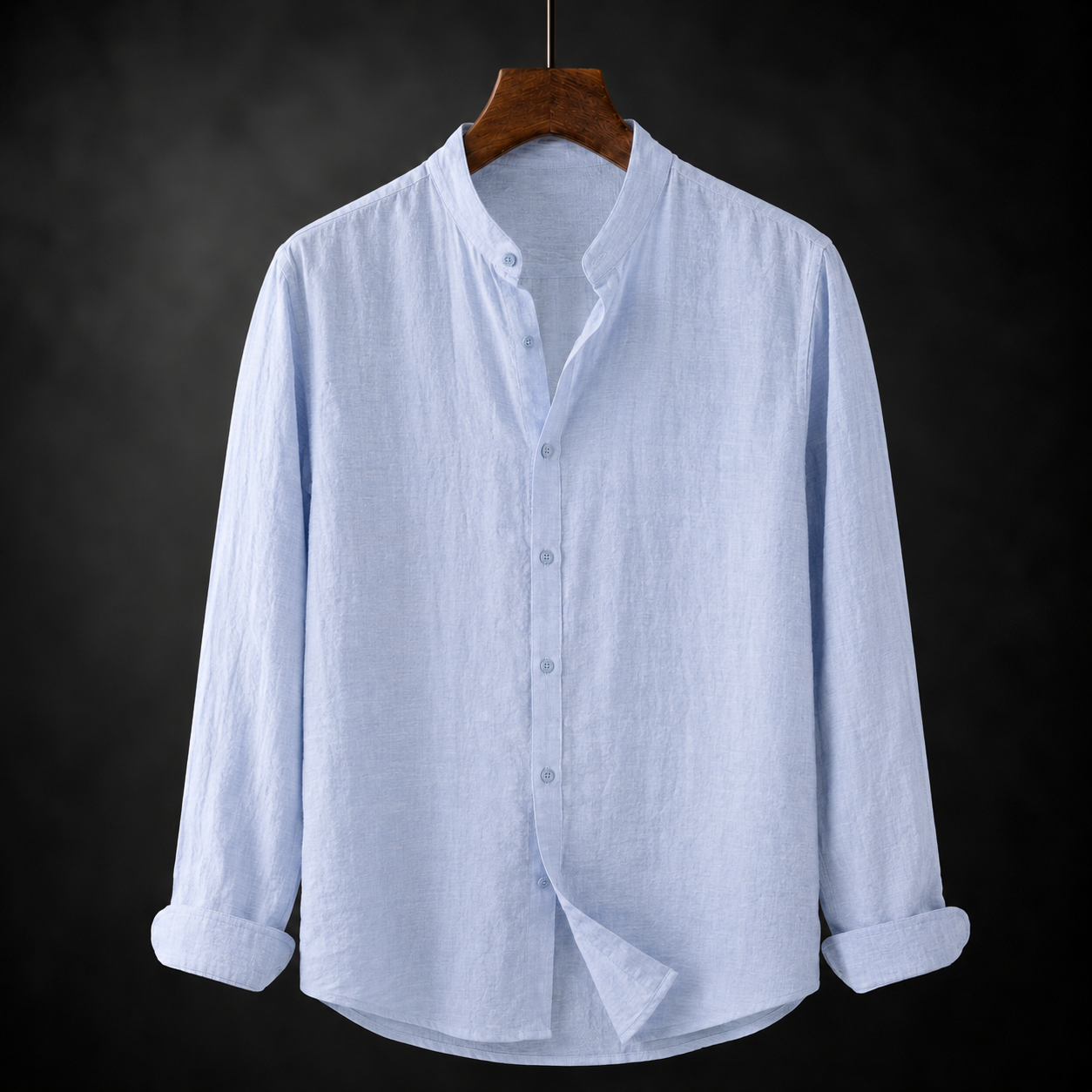 Herren Leinenhemd Leichtes Relaxed Fit