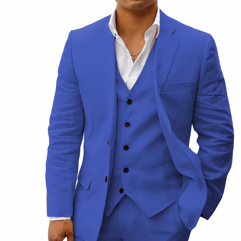 Herren 3-Teiliges Premium Anzugset Für Besondere Anlässe