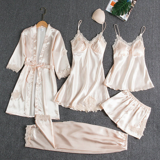 Luxuriöses Sexy Damen-Pyjama-Set