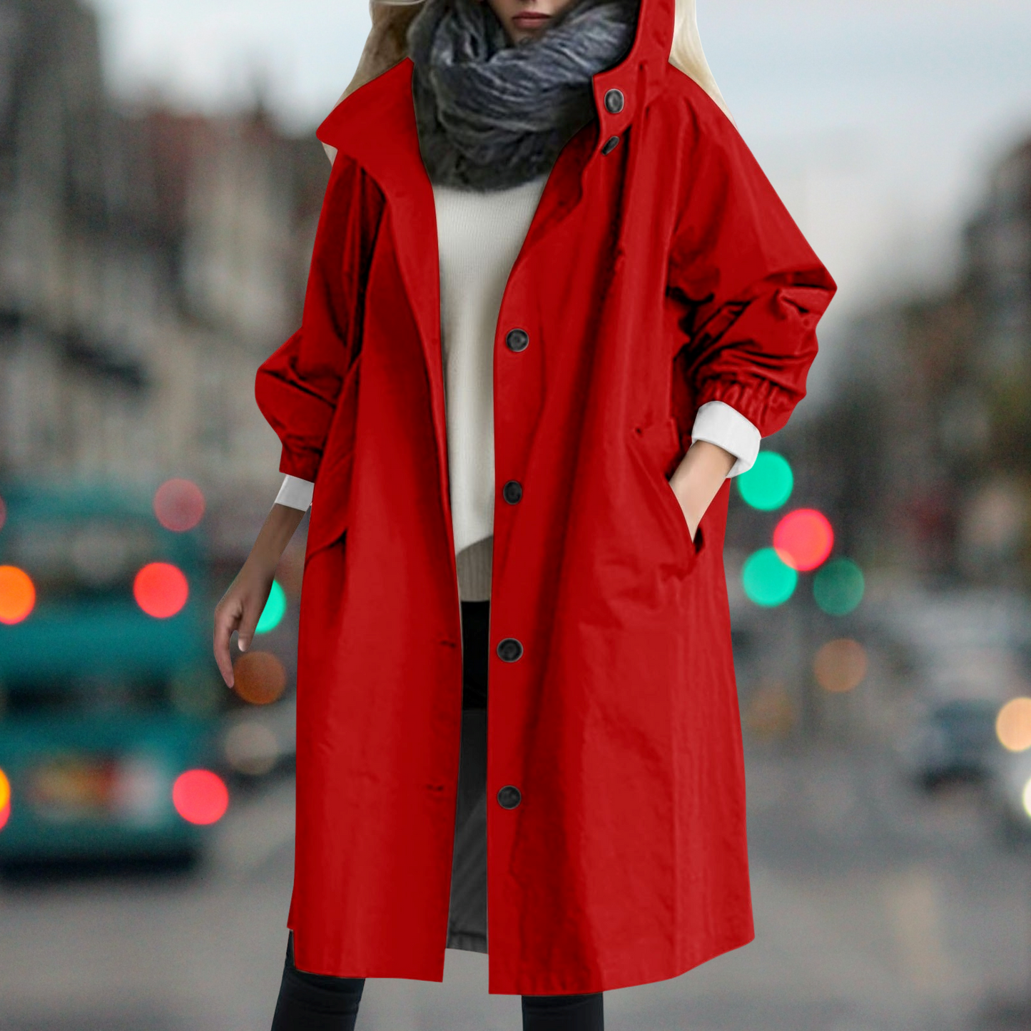 Wasserdichter Warmer Trenchcoat für Damen