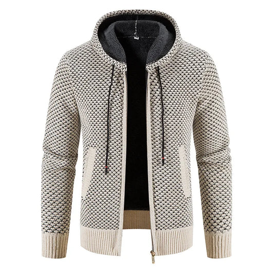 Herren Strickjacke Mit Futter Für Wintertage