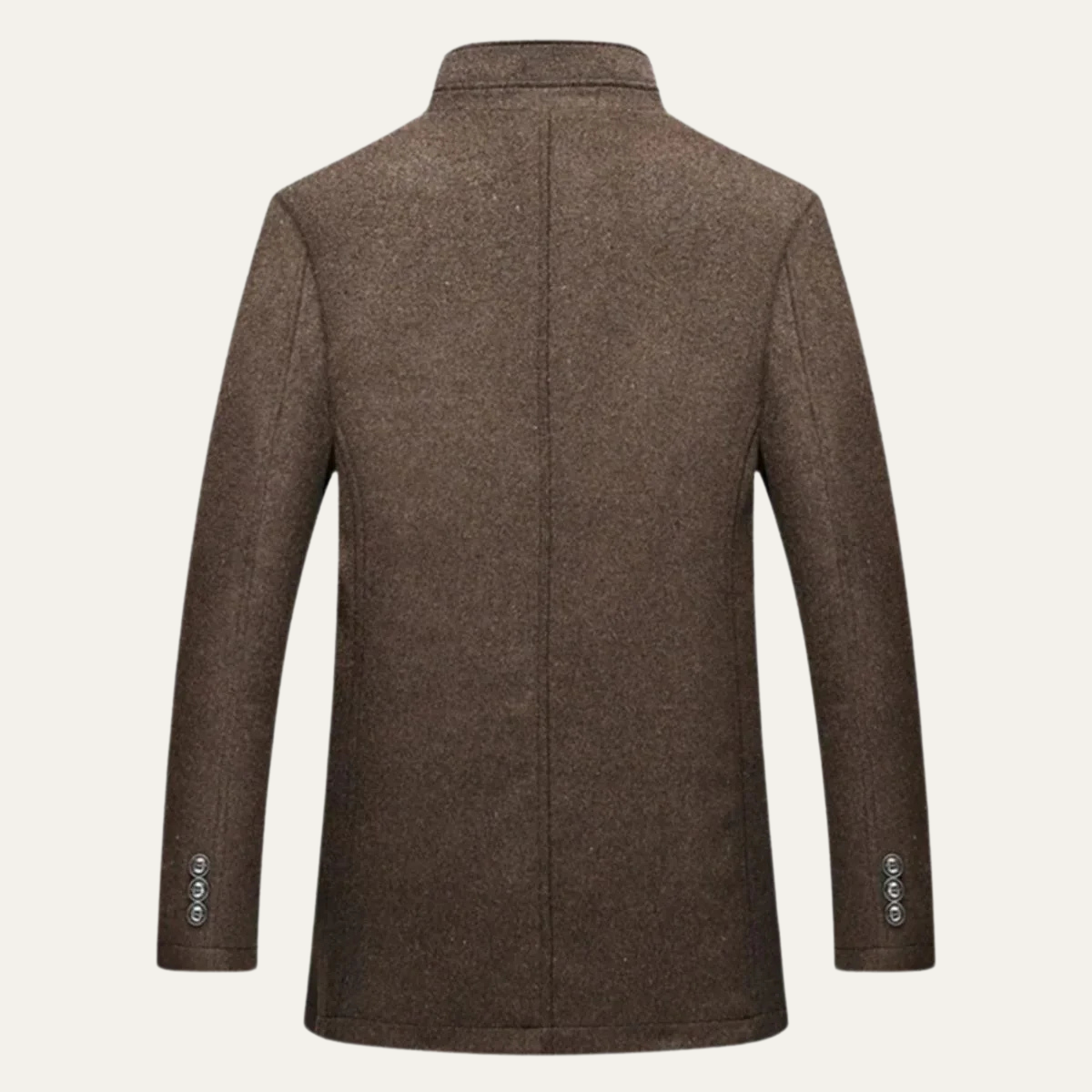 Herren Wollmantel Mit Klassischem Winter Design