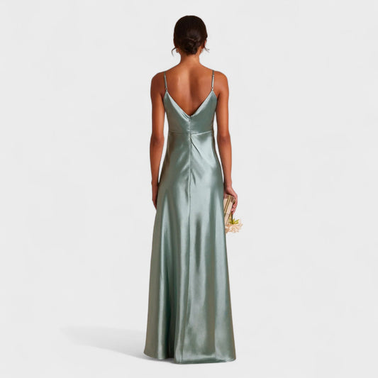 Satin Abendkleid Damen Nachthemd