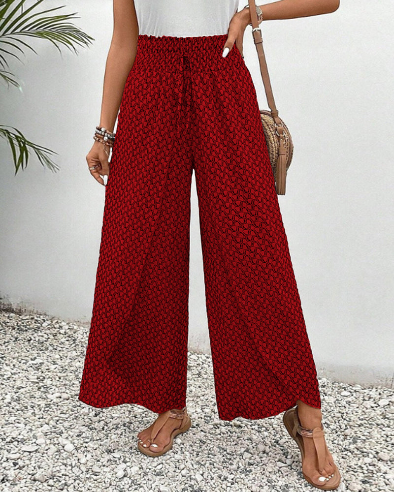 Damen weite Hose mit weitem Bein seitlich fotografiert