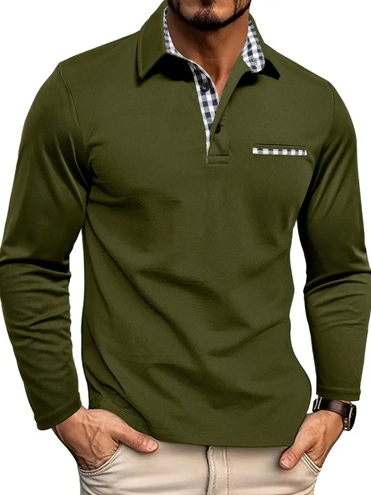 Herren Polo Shirt Langarm Für Winter