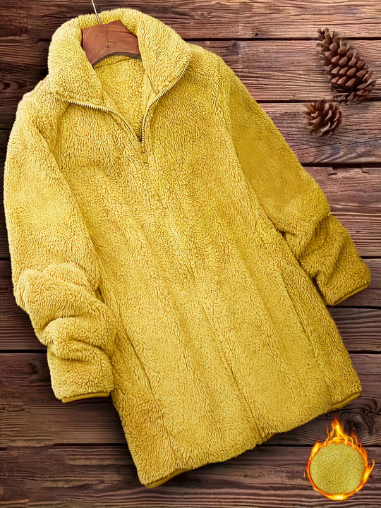 Gefütterte Winterjacke mit Reißverschluss für Damen