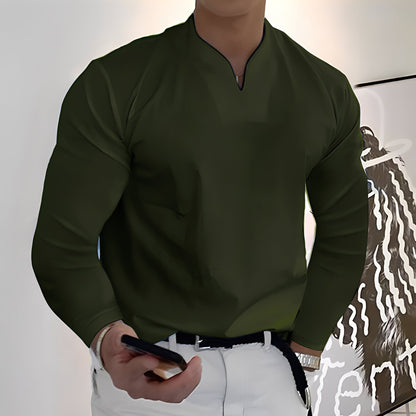 Herren Langarm Freizeitshirt