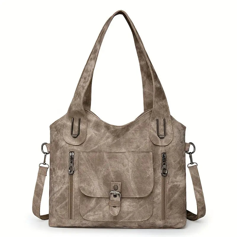 Zeitlose Retro-Schultertasche für Damen