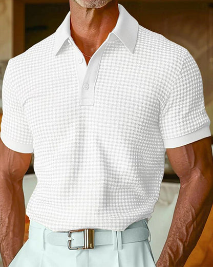 Herren Poloshirt Mit Knopfleiste Und Kurzarm