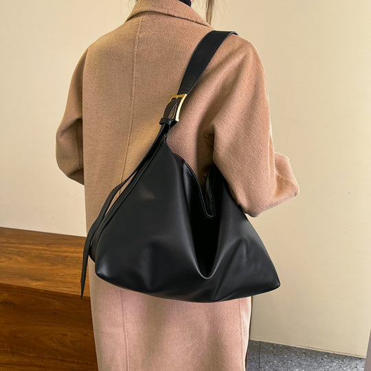 Minimalistische Schultertasche mit Reißverschluss für Damen