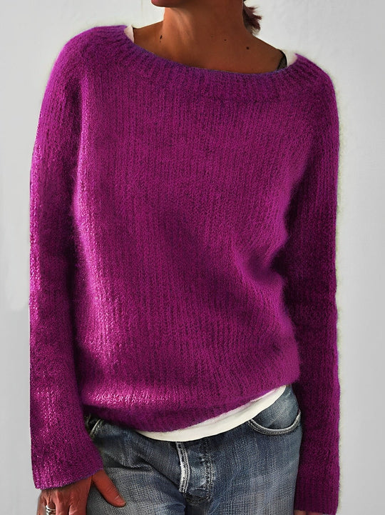 Damen Pullover Mit Einfachem Stilvollem Design