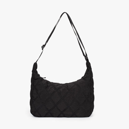 Gesteppte Diamond Puffer Schultertasche Leichtes Nylon