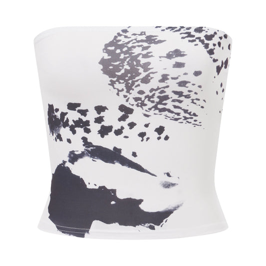 Damen trägerloses Bandeau-Sommertop