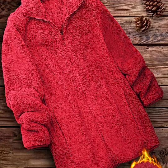 Gefütterte Winterjacke mit Reißverschluss für Damen