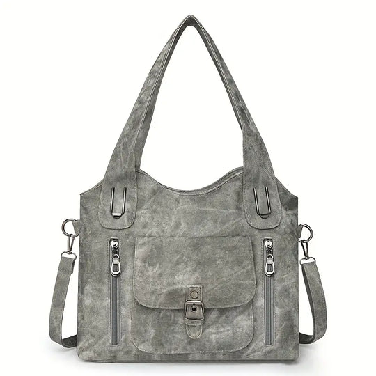 Zeitlose Retro-Schultertasche für Damen