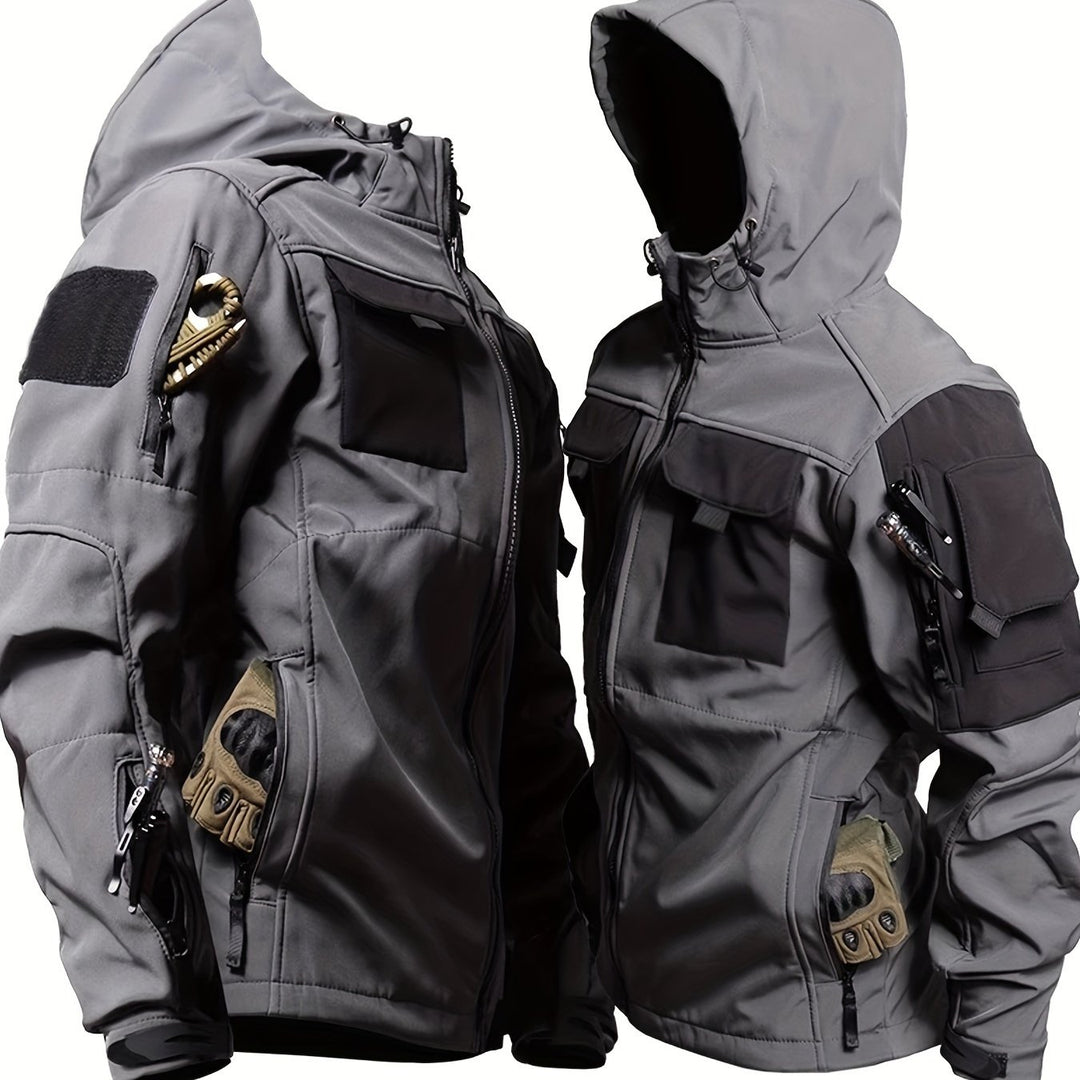 Winddichte Outdoorjacke mit Kapuze für Herren
