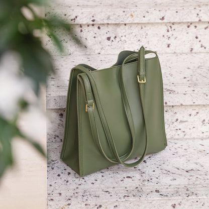 Vegane Leder-Shopper-Tasche Leicht und Strukturiert