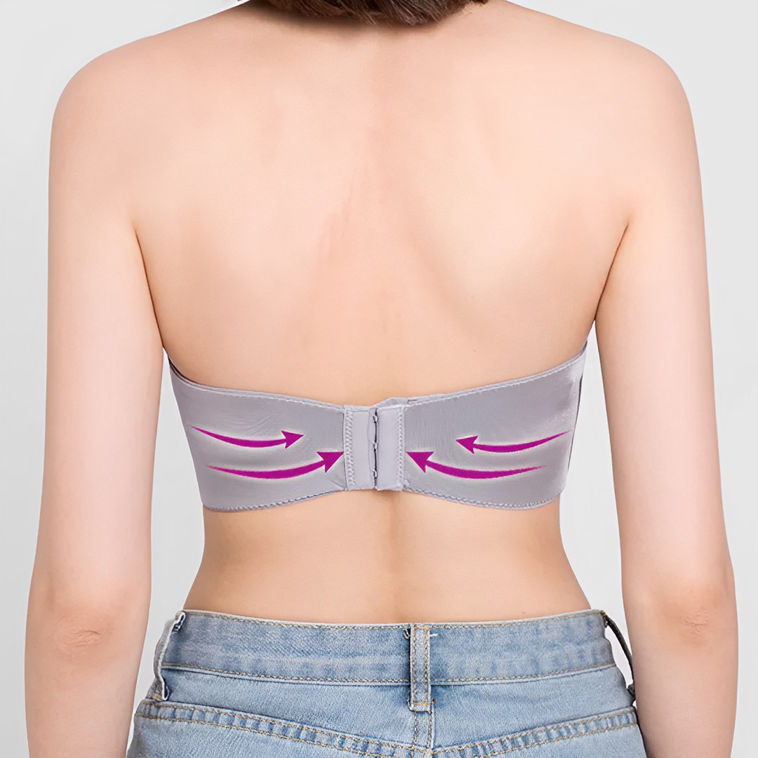 Trägerloser Push-Up-BH für Damen mit Hebeunterstützung
