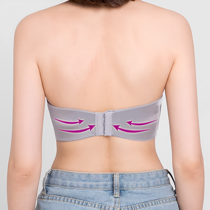Trägerloser Push-Up-BH für Damen mit Hebeunterstützung
