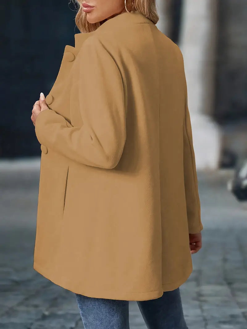 Damen Wintermantel Mit Knöpfen