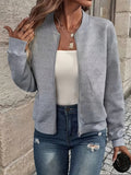 Leichte Übergangsjacke mit Stehkragen und Reißverschluss für Damen