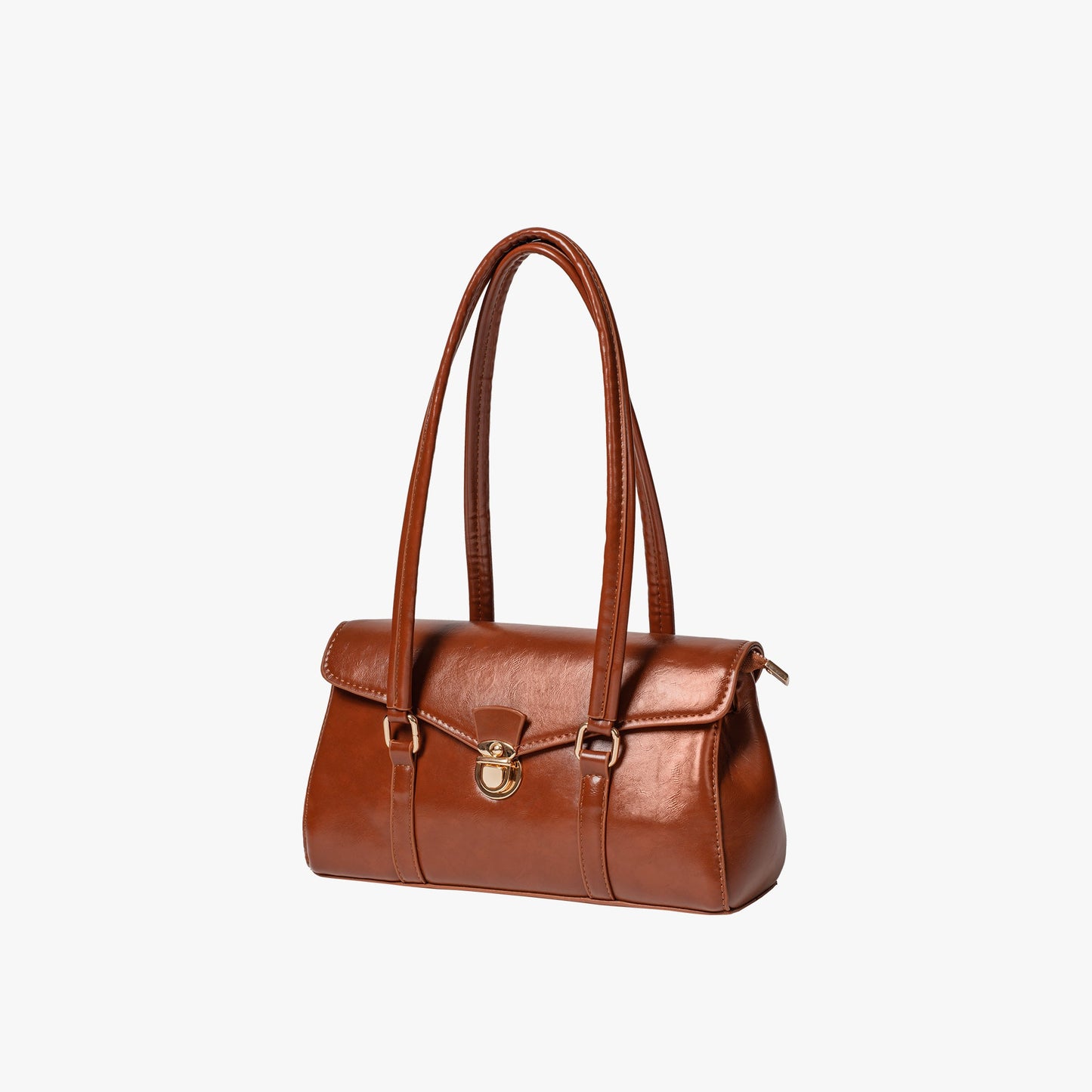 Vegane Leder Vintage Schultertasche