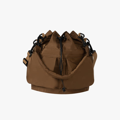 Nylon Kordelzug-Beuteltasche mit abnehmbarem Griff und Schultergurt