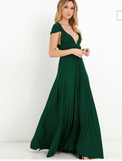 Multifunktionales Stretch-Wickelkleid für Damen