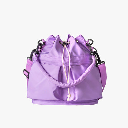 Nylon Kordelzug-Beuteltasche mit abnehmbarem Griff und Schultergurt