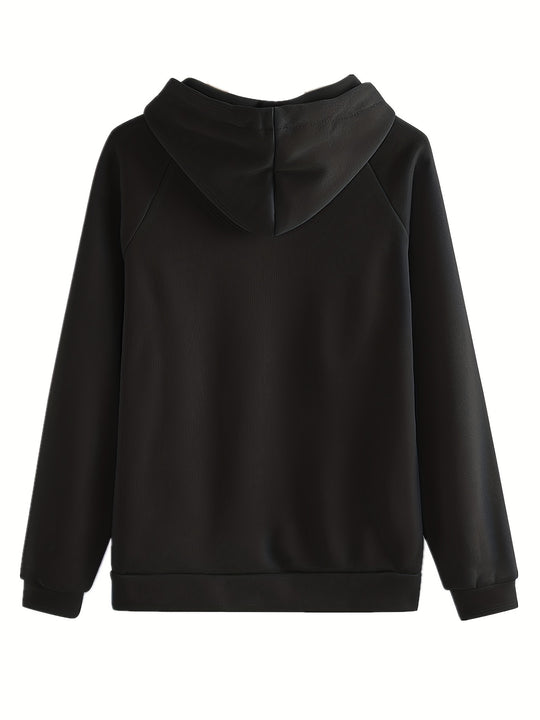 Zweiteiliges Kapuzenset mit Pullover und Hose für Damen