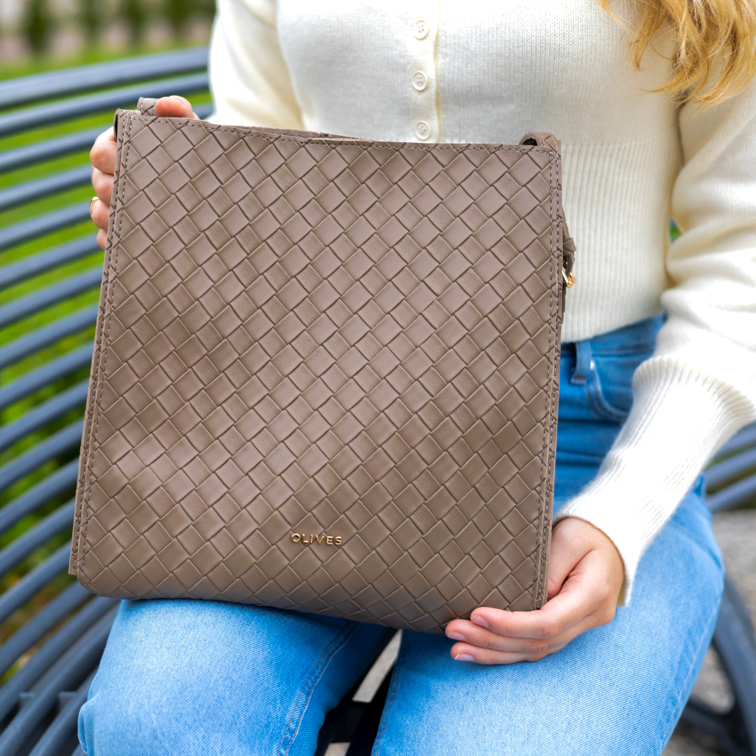 Vegane Leder-Shopper-Tasche Leicht und Strukturiert