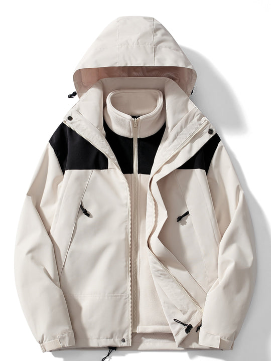 Herren Winterjacke Mit 3 Lagen Und Klassischem Design