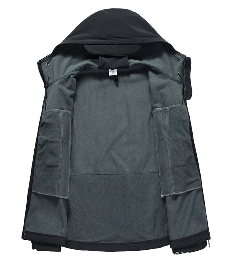 Herren Outdoor Jacke Mit Taschen Und Kapuze