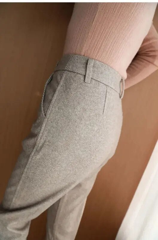 Damen Elegante Hose Mit Feinheiten