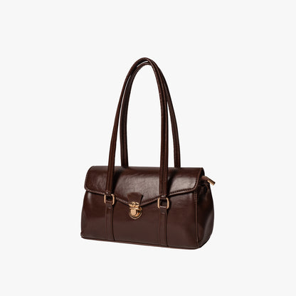 Vegane Leder Vintage Schultertasche