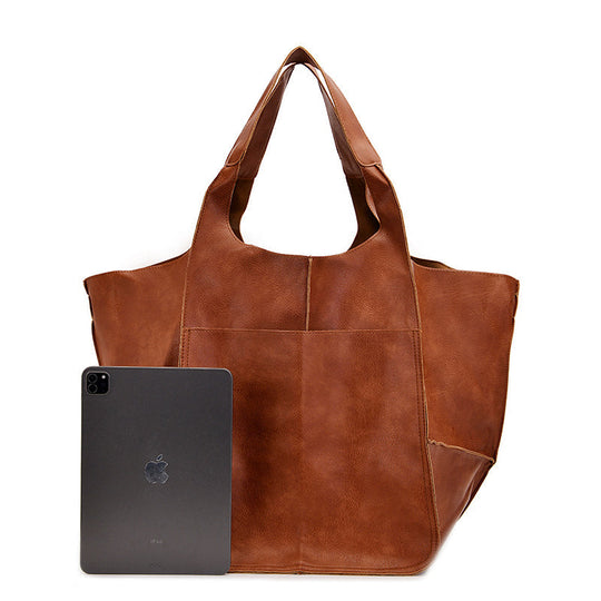 Geräumige Retro-Shopper-Tasche für Damen
