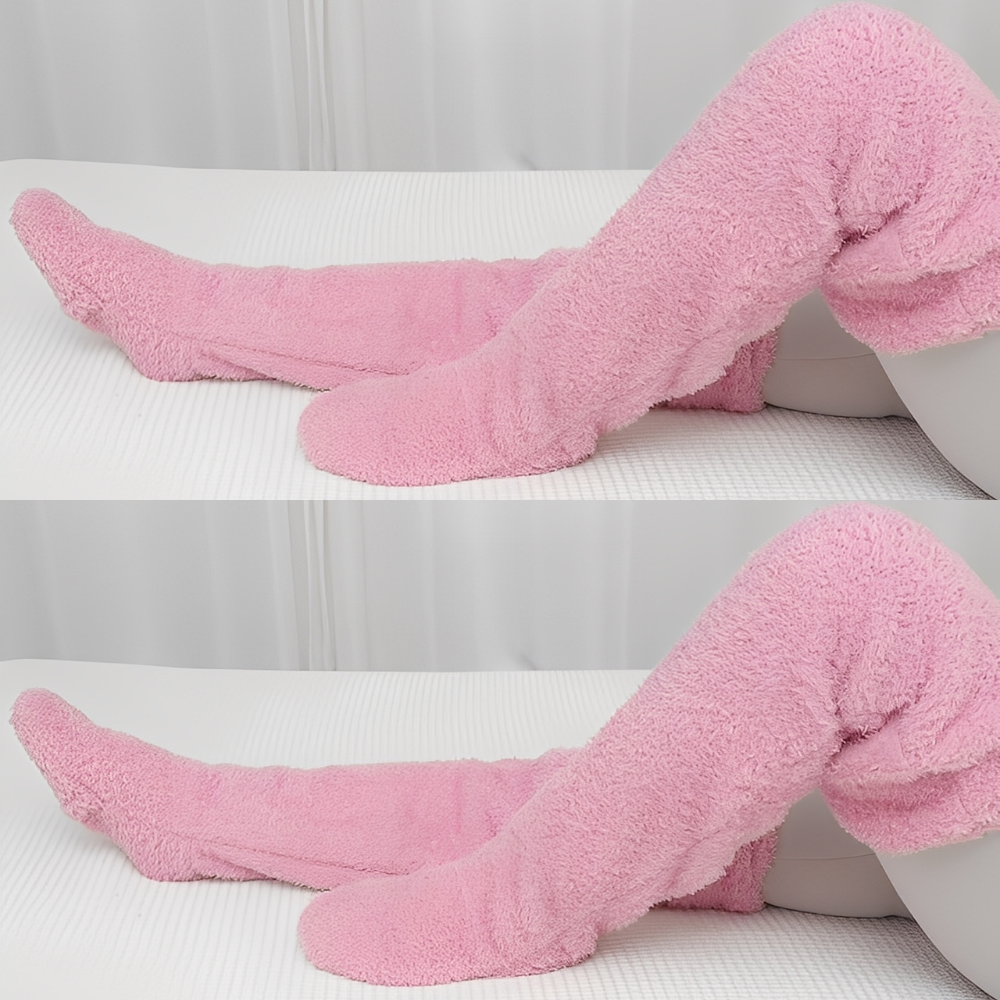 Damen warme Overknee-Wintersocken