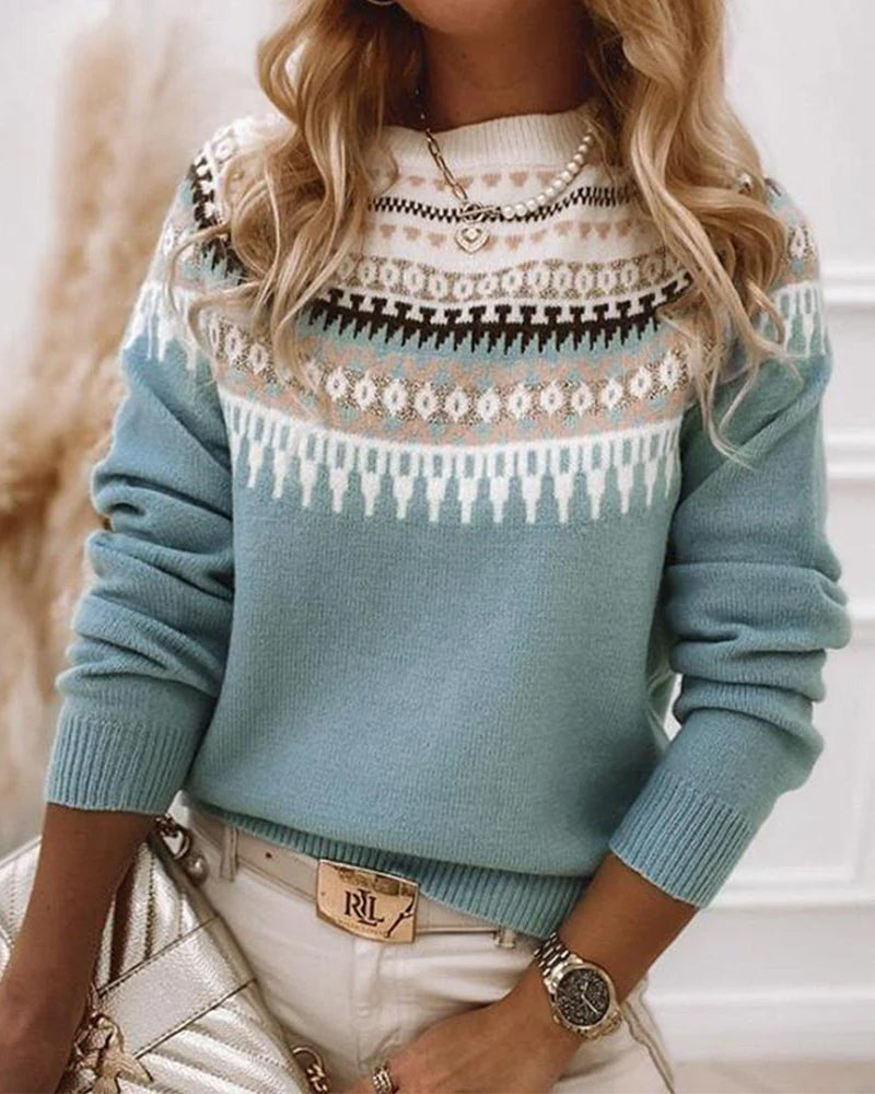 Damen Strickpullover Mit Klassischem Schnitt