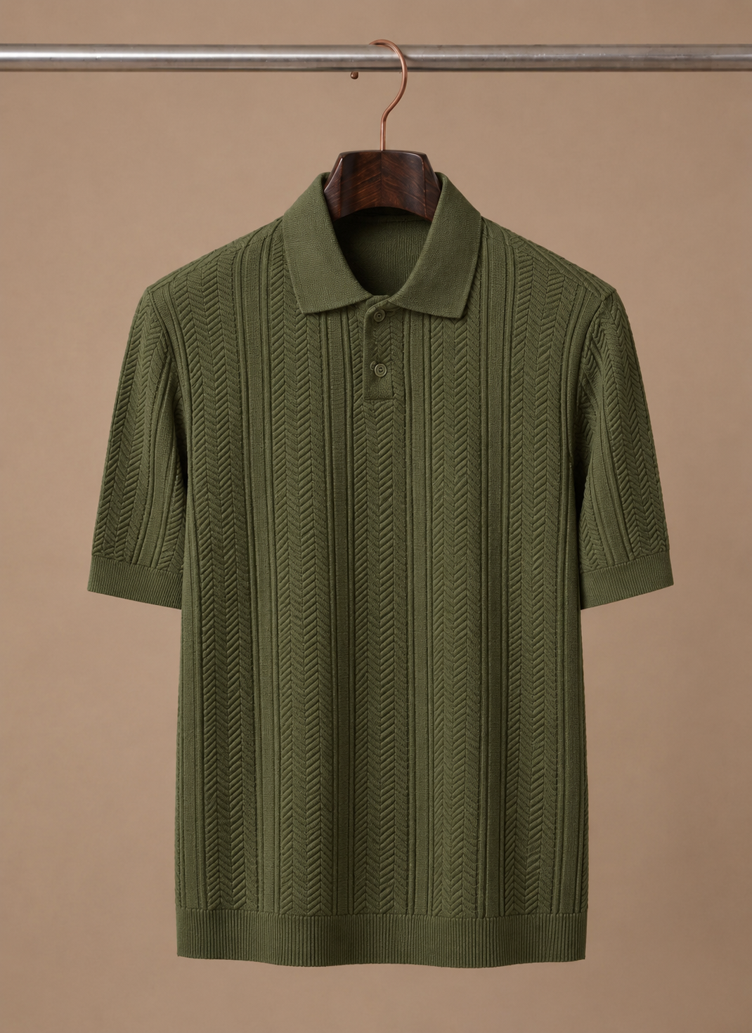 Herren Atmungsaktives Slim Fit Sommer Polohemd
