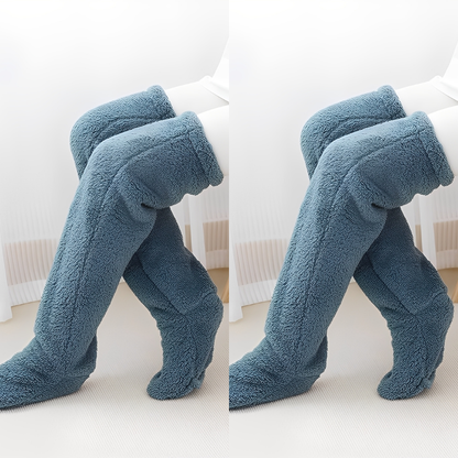 Damen warme Overknee-Wintersocken