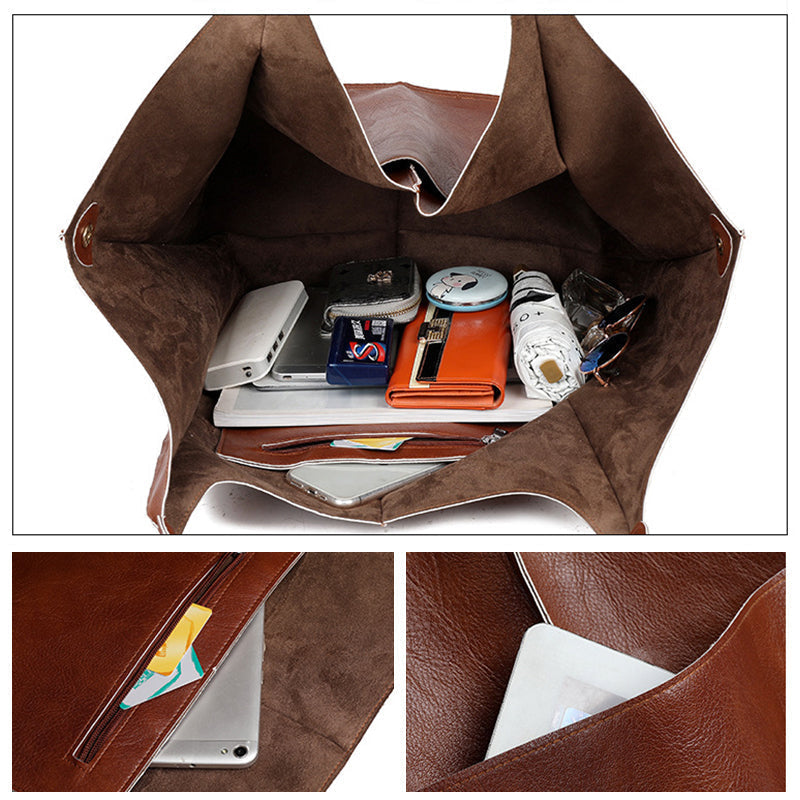 Geräumige Retro-Shopper-Tasche für Damen