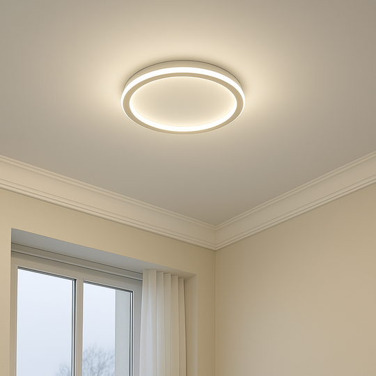Skandinavische LED-Deckenlampe – Dimmbar & modern für Wohn-, Ess- & Eingangsbereich