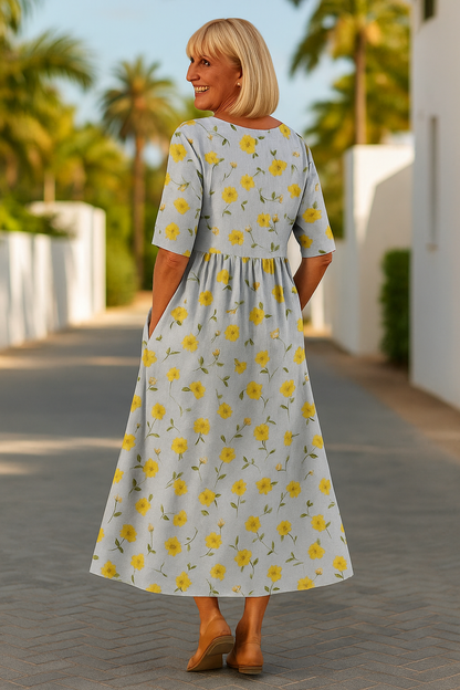Legeres Midikleid für Damen - Mühelos Elegante Alltagskleidung