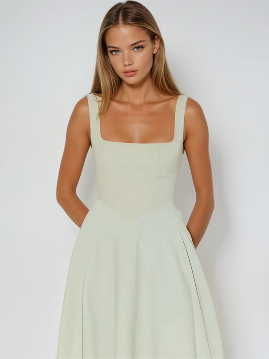 Klassisches Midikleid für Damen