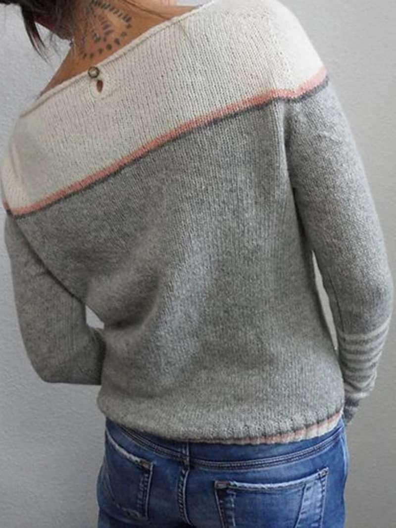 Damen Pullover Mit Trendigem Design
